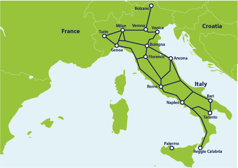 Train Route Planner Italy